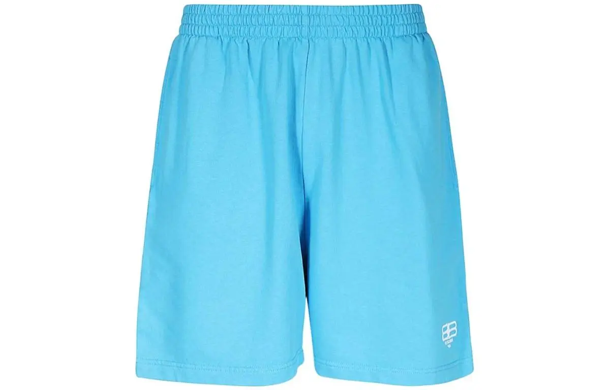 Balenciaga FW23 Casual Shorts Regular Fit Men's Blue