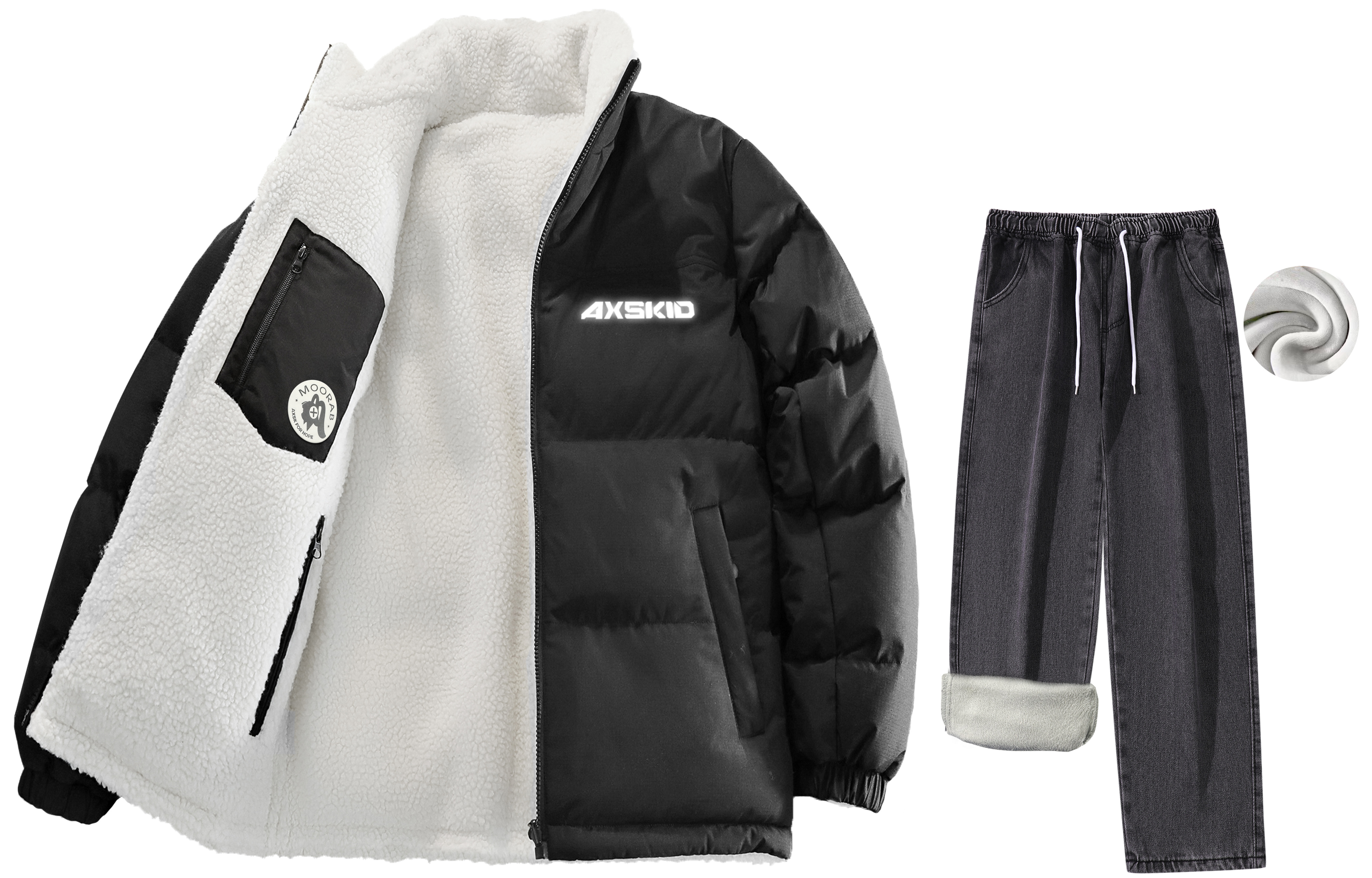 A.X.S.K x MOORAB Casual Sportswear Unisex