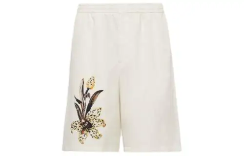 PRADA Silk Bermuda Shorts Casual Shorts Men's Beige