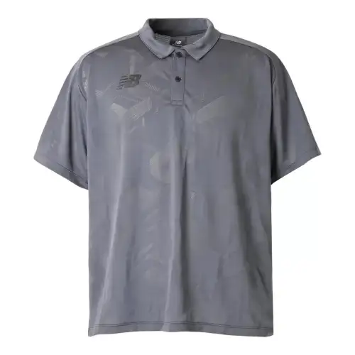 New Balance Out Knit Polo Shirt Men's Gray