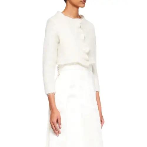 MIU MIU Loose Fit Knitwear Women's White