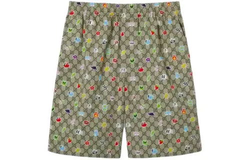 GUCCI SS24 Casual Shorts Men's Ebony