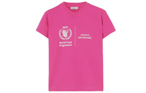 Balenciaga x Wfp, Regular T Shirt Women's Pink Regular Fit