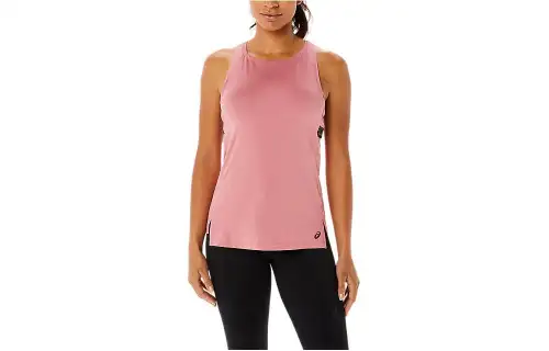 ASICS SANA Tank Tops Women's Pink Crew Neck Moderate Other