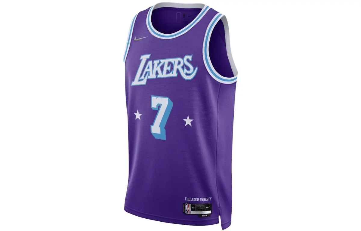 Nike Basketball Jerseys Men's Purple Moderate Straight Fit