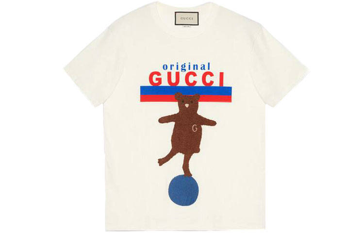 Женская футболка Gucci GUCCI T (тепло-белая)