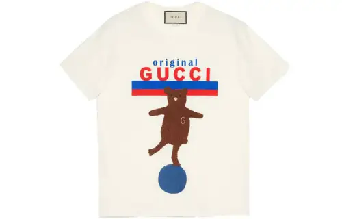 【Previous Season】Original Gucci bear-patch oversize T-shirt