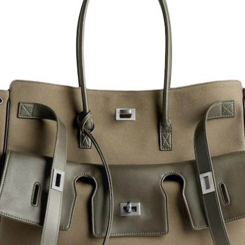 Женская сумка Balenciaga Bel Air (каки) — фото 5