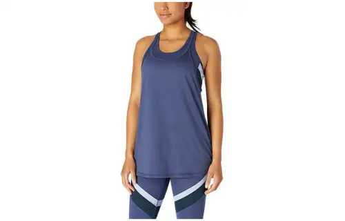 ASICS Tank Tops Women's Blue Crew Neck Moderate Other