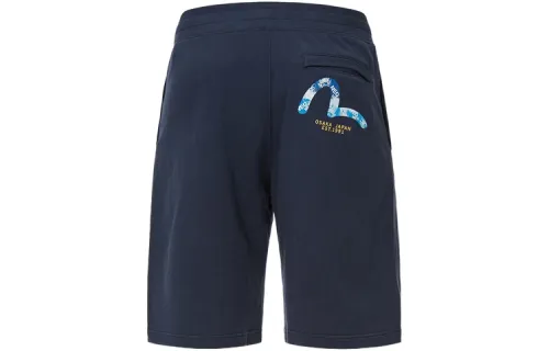 EVISU Casual Shorts Men's Dark Blue Moderate