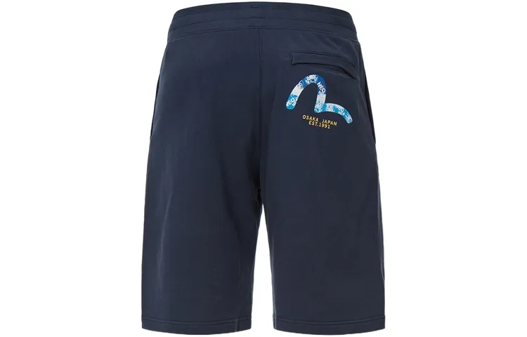 EVISU Casual Shorts Men's Dark Blue Moderate
