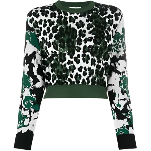 KENZO Crop Top Women's Army Green