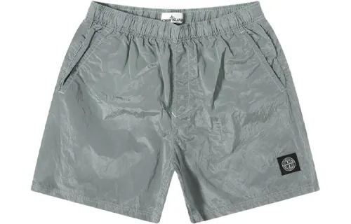STONE ISLAND Shorts Men's Gray Blue