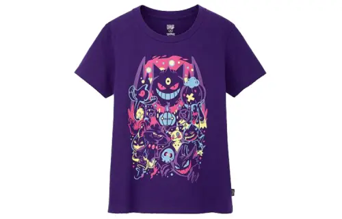 UNIQLO x POKEMON/, T Shirt Women's Dark Reddish Purple