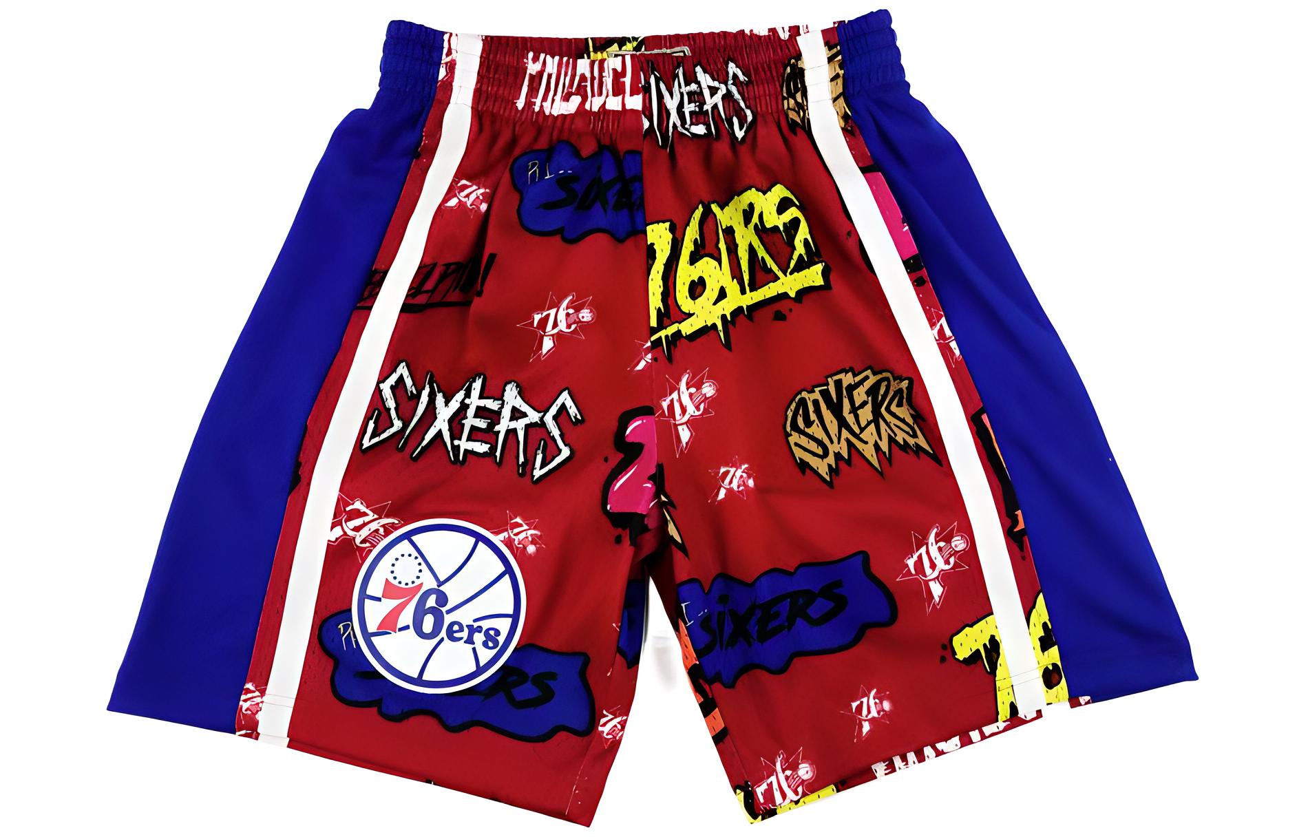 Mitchell Ness Basketball Shorts Unisex Red