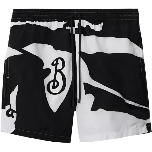 Burberry FW24 Beach Shorts Men's Black