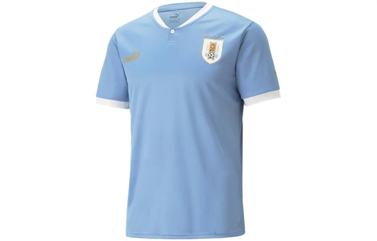 PUMA Uruguay National Team Soccer Jersey Fan Edition Men's Blue