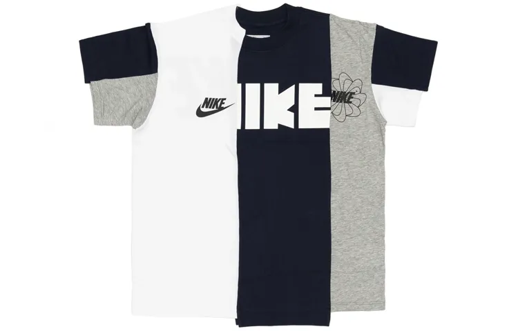 Nike X Sacai Hybrid T Shirt 'Canyon Gold/Obsidian'