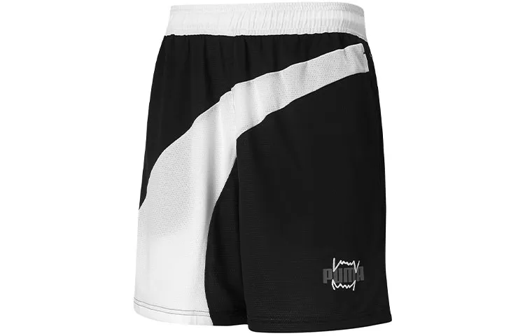 PUMA Basketball Collection Sports Shorts Men's Black Moderate
