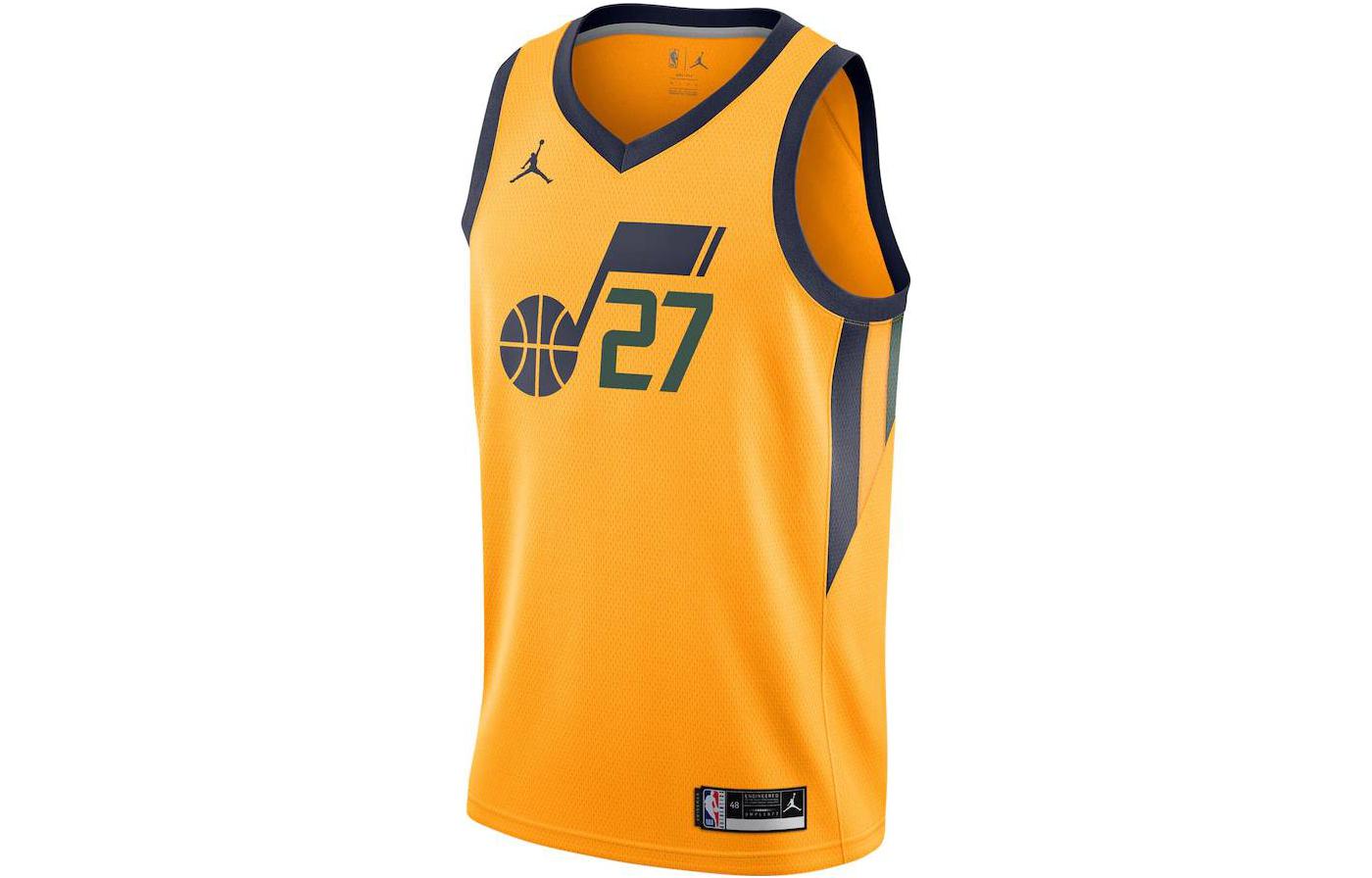 Nike Basketball Jerseys Men’s Yellow Moderate Straight Fit