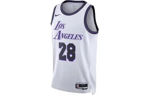 Nike NBA alphanumeric print round neck basketball vest SW fan version city edition city limited Los Angeles Lakers Hachimura No. 29 men's white