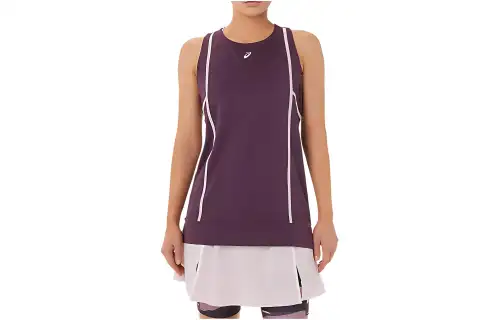 ASICS Tank Tops Women's Purple Crew Neck Moderate Other