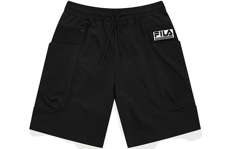 FILA FUSION X White Mountaineering FILA FUSION Hakusan L Collaboration Collection Sports Shorts Men’s Pitch Black Moderate