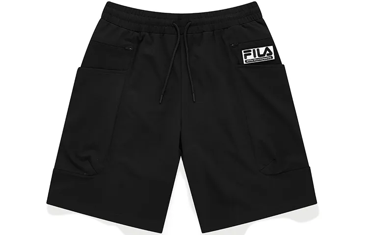 FILA FUSION X White Mountaineering FILA FUSION Hakusan L Collaboration Collection Sports Shorts Men's Pitch Black Moderate