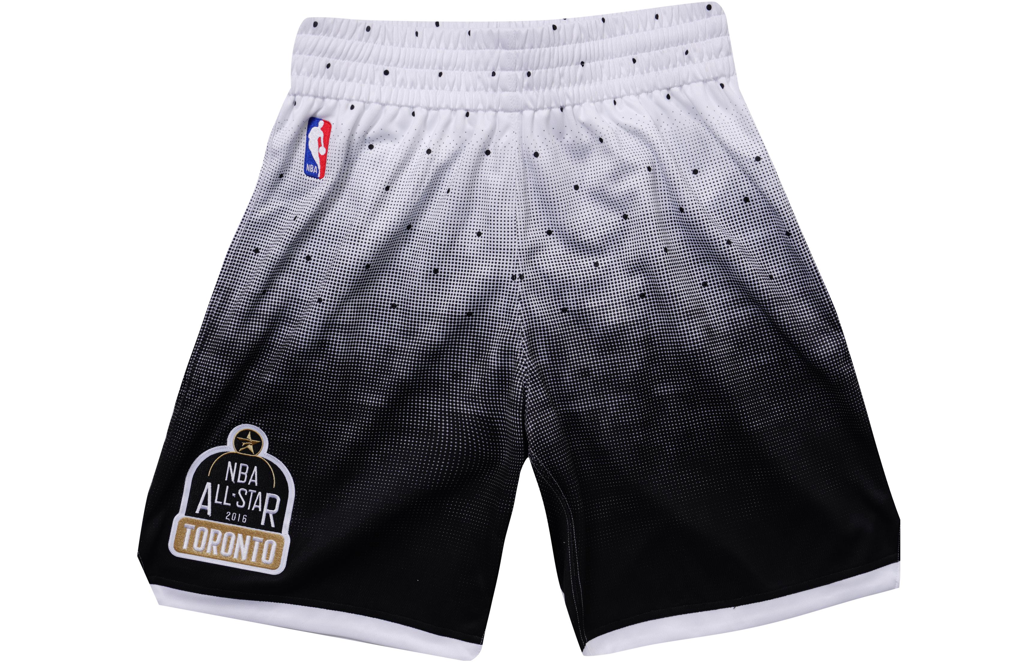 Mitchell Ness Basketball Shorts Unisex Black White