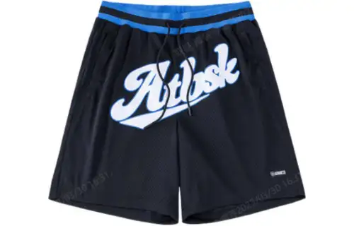 ANTA Basketball Shorts Men's Black Moderate Straight Fit Pants