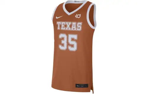 Nike Texas Durant No. 35 solid color sleeveless graphic print basketball vest men's orange