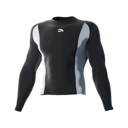Anta Men's Swimwear Men's Black Long Sleeved[Sun Protection UPF50]