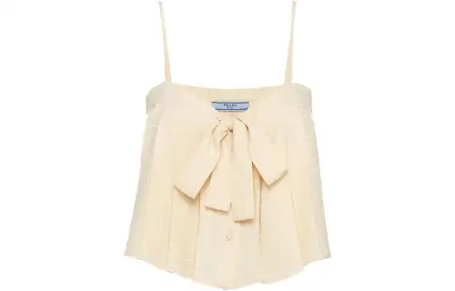 PRADA Tank Tops Women's Light Beige Moderate
