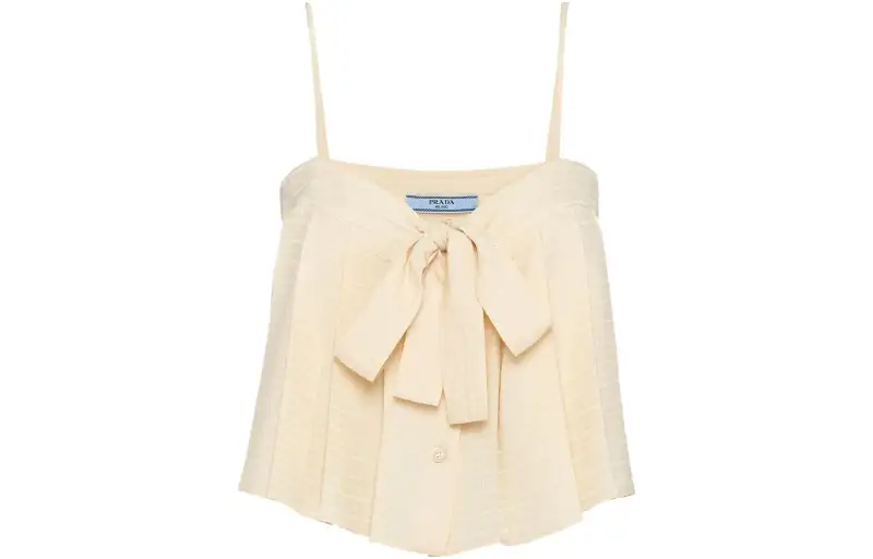 PRADA Tank Tops Women's Light Beige Moderate