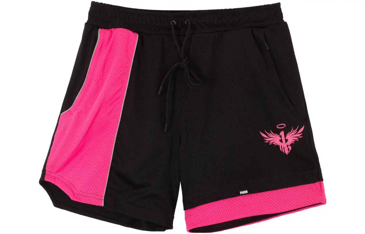 PUMA x LAMELO Casual Shorts Men's Black Bright Pink