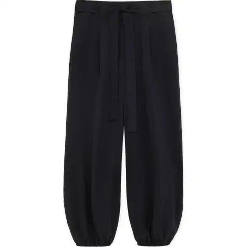 LOEWE Casual Pants Men's Black Moderate Cuffed Pants
