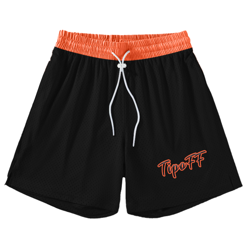 TIP-OFF Retro basketball breathable quick dry sports shorts for training for leisure for men and women, American style, with embroidery, with your logo imprint, loose fit, absorbs sweat and smell