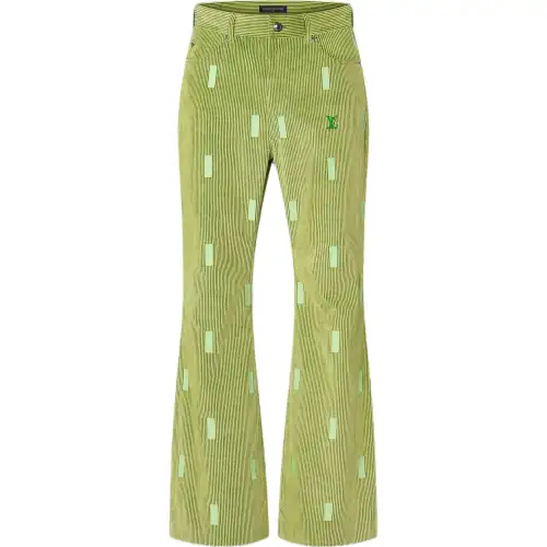 LOUIS VUITTON Lv X Park Seo-Bo Flared Corduroy Pants