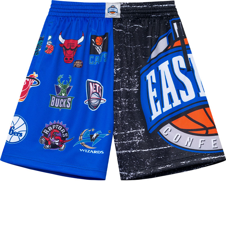 Mitchell Ness Basketball Shorts Men’s Multicolor Blue & Black