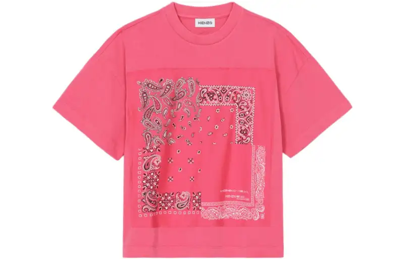KENZO T Shirts Women's Pink Crew Neck Moderate