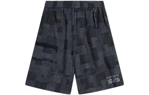 Li Ning CF Tracing Casual Shorts Men's Denim Black