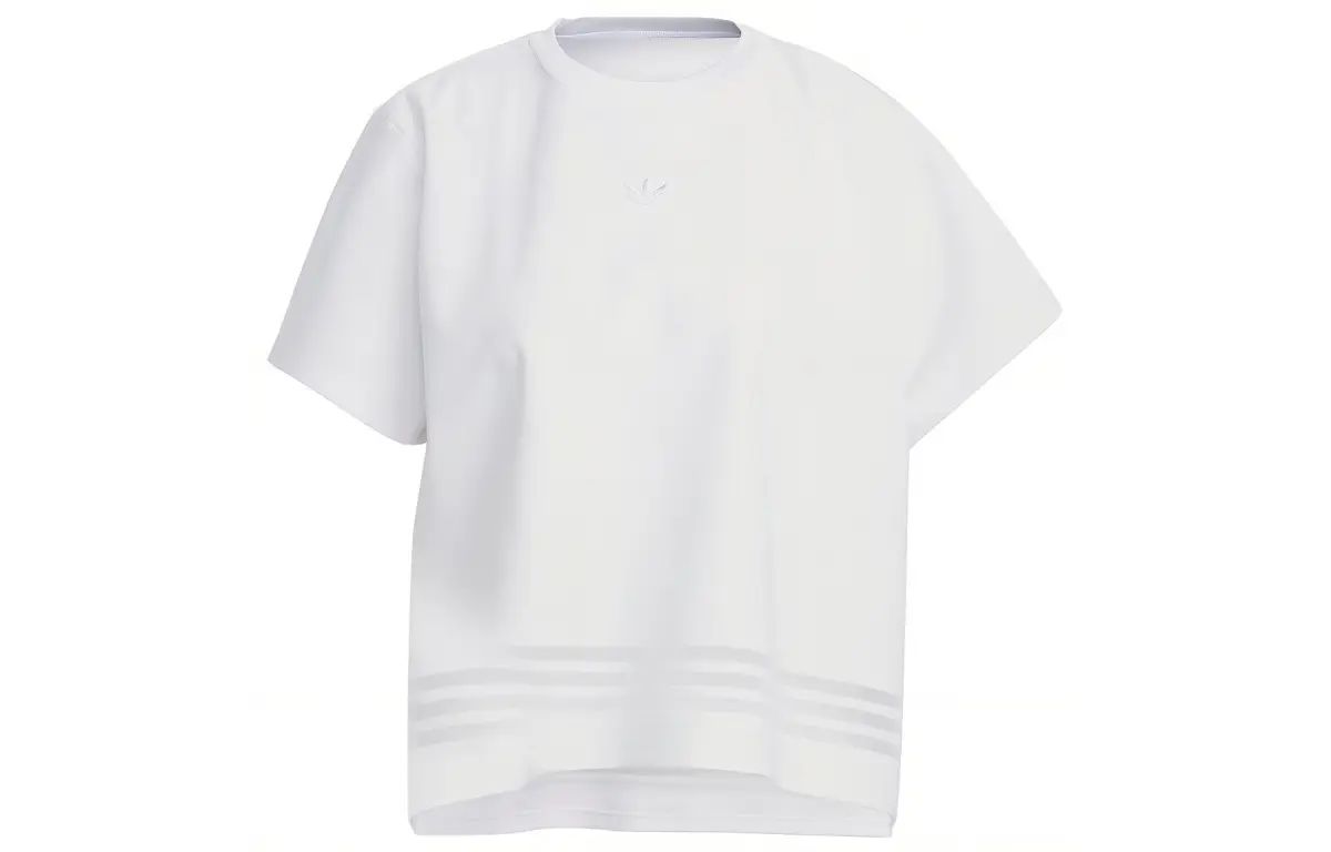 Adidas Originals T-Shirts Women's White Crew Neck Moderate