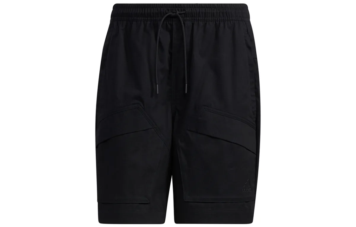 Adidas Sports Shorts Men's Black Moderate Straight Fit Pants