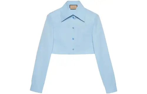 【Previous Season】cropped poplin shirt