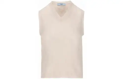 Prada V-neck cashmere vest