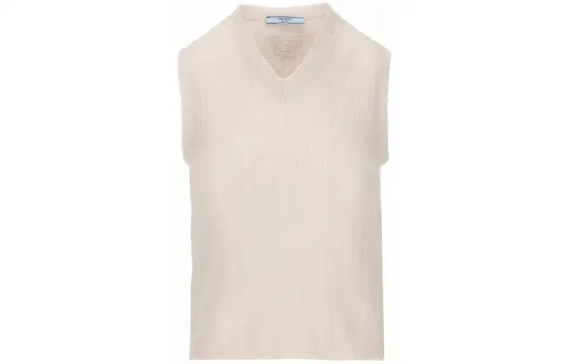 Prada V-neck cashmere vest