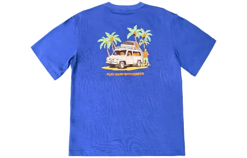 Reebok T Shirt Unisex Marine Blue