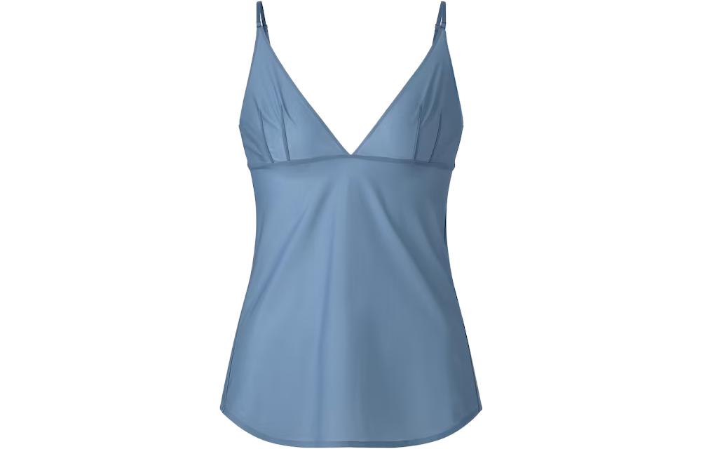 UNIQLO X MAME KUROGOUCHI UNIQLO X Mame Kurogouchi Tank Tops Women's Blue Straight Fit