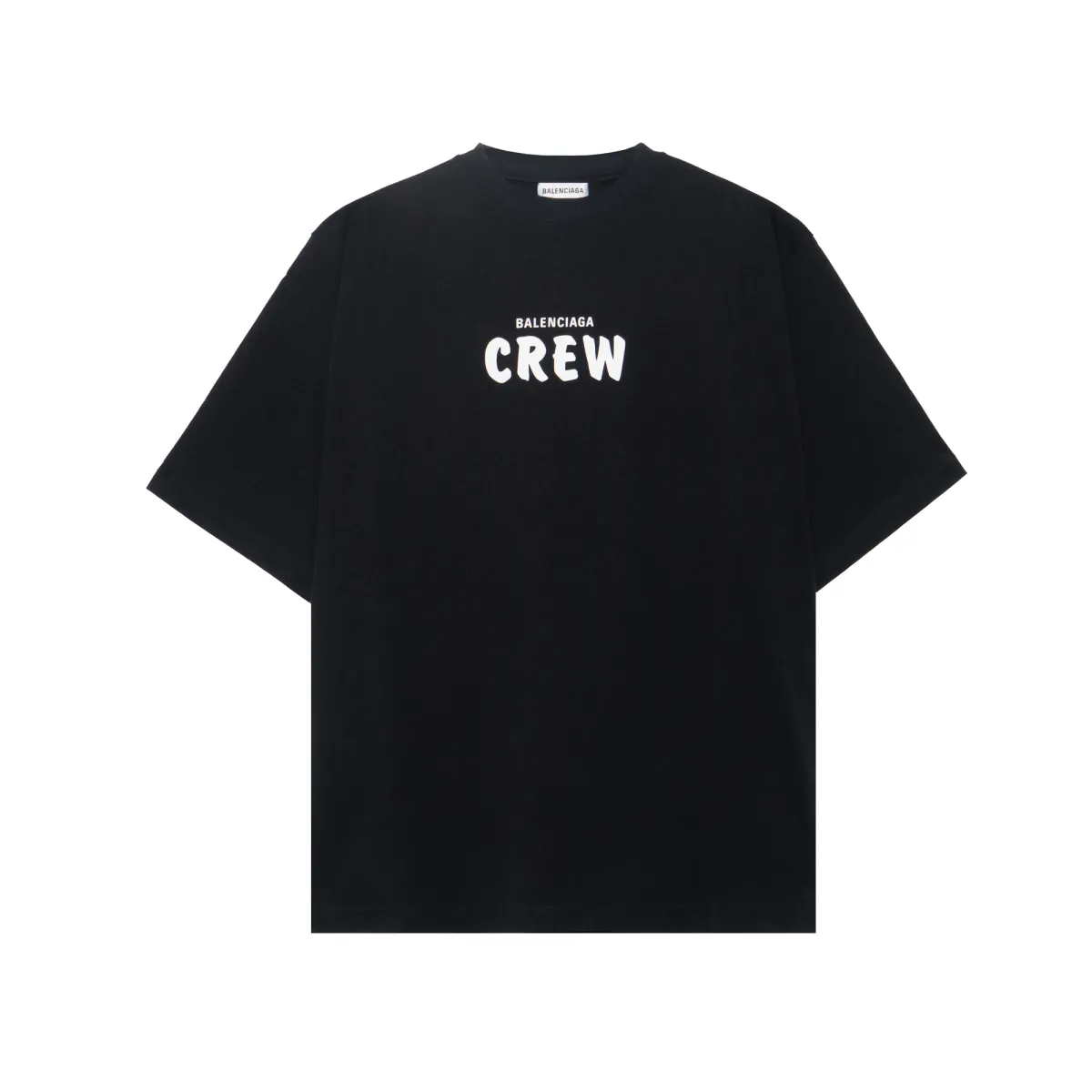 Balenciaga Drop Shoulder Sleeve T Shirt Women's Black