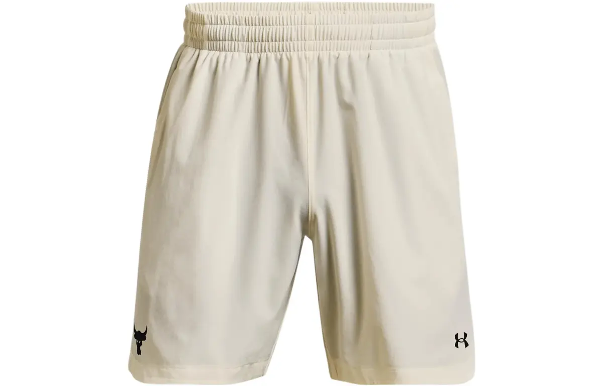 Under Armour Project Rock Shorts Men's Limestone White